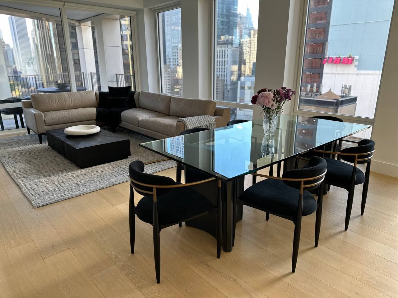 Dining room and living rooms